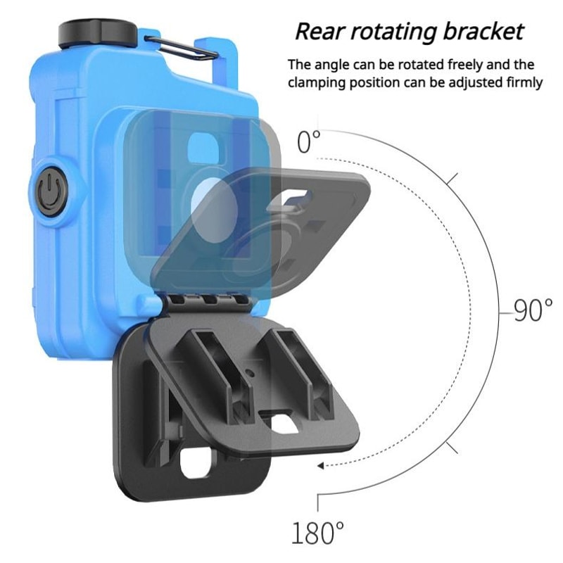 Mini Keychain COB Flashlight USB Rechargeable Magnetic Work Light For Camping Emergency Use 3