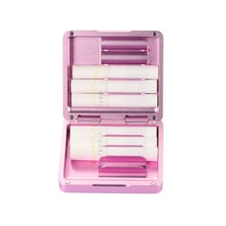 slim aluminum cigarette case durable metal cigarette holder pocket size