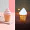 Cartoon Ice Cream LED Night Light Set for Kids Bedroom Decorative Ambient Lamp