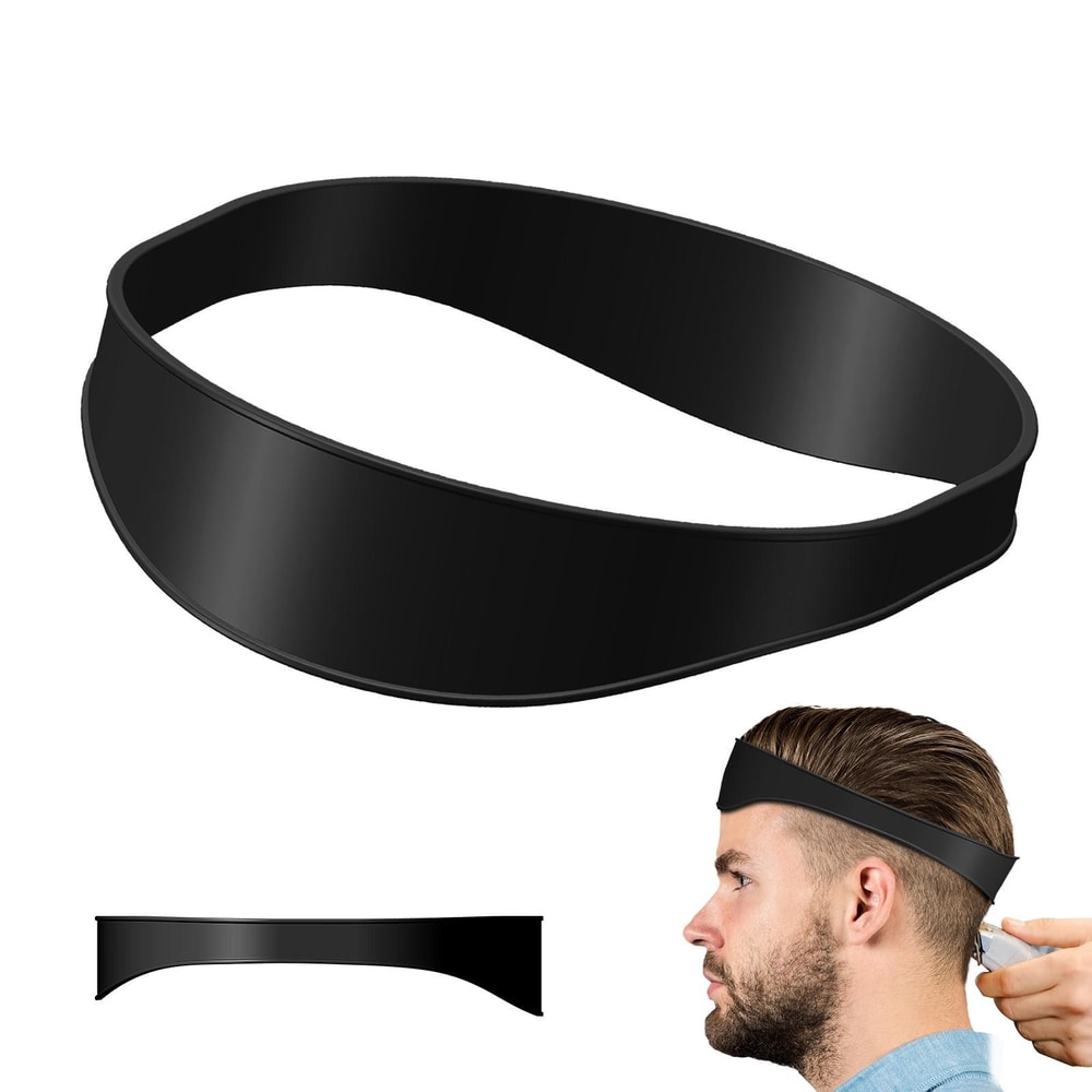Silicone Neckline Shaving Template For Men Precision Barber Hairline Guide Tool 0
