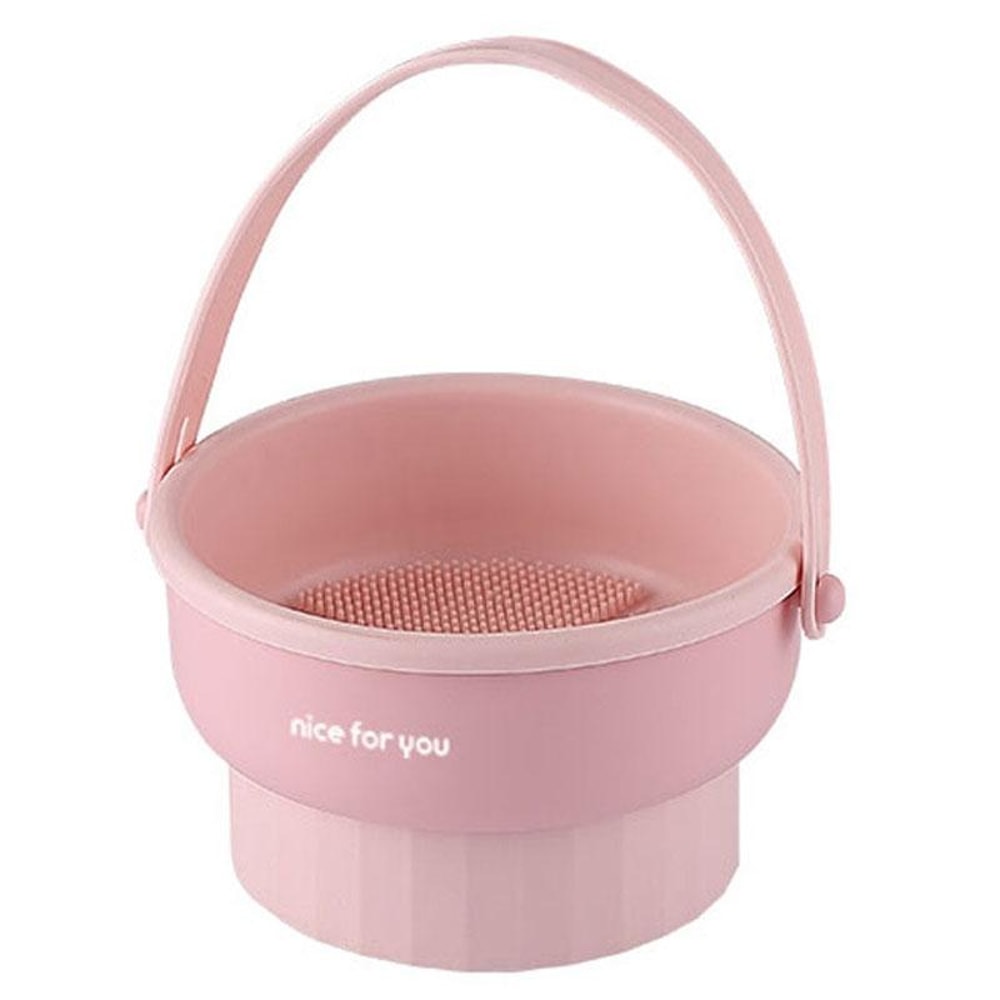 Silicone Makeup Brush Cleaner Bowl With Drying Rack And Storage For Beauty Tools 0