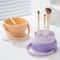 Silicone Makeup Brush Cleaner Bowl With Drying Rack And Storage For Beauty Tools 6