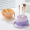 Silicone Makeup Brush Cleaner Bowl With Drying Rack And Storage For Beauty Tools 6