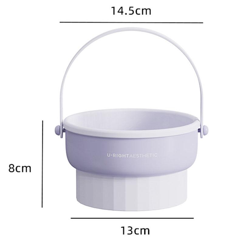 Silicone Makeup Brush Cleaner Bowl With Drying Rack And Storage For Beauty Tools 4