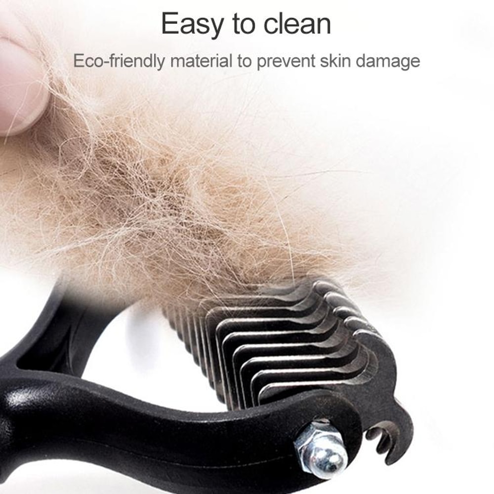 Pet Deshedding Brush For Dogs And Cats Gentle Fur Grooming Tool 5