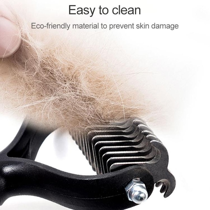 Pet Deshedding Brush For Dogs And Cats Gentle Fur Grooming Tool 5
