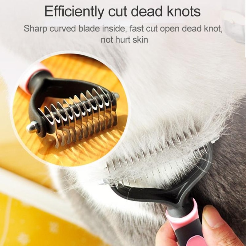 Pet Deshedding Brush For Dogs And Cats Gentle Fur Grooming Tool 6