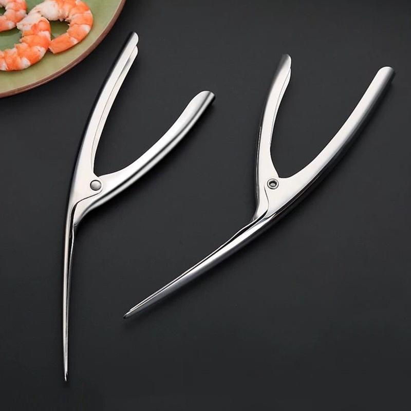 Stainless Steel Shrimp Peeler Tool, Seafood Shell Remover for Shrimp, Prawn & Lobster Kitchen Gadget