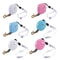 Compact Retractable Dog Leash For Small Pets Lightweight Automatic Pet Leash Up To 2m 1