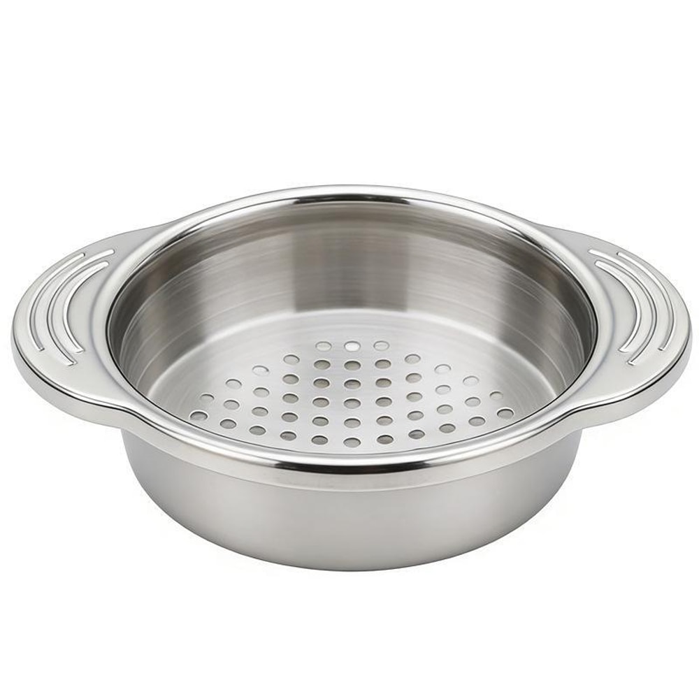 Stainless Steel Can Strainer Dual Handle Non-Slip Draining Tool for Kitchen Cans and Food Prep