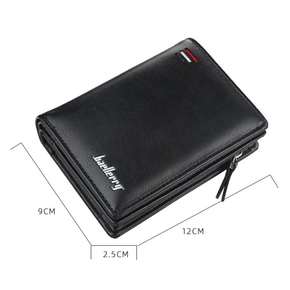 Men Slim Card Holder Wallet With Coin Pocket Compact Men Leather Wallet 2