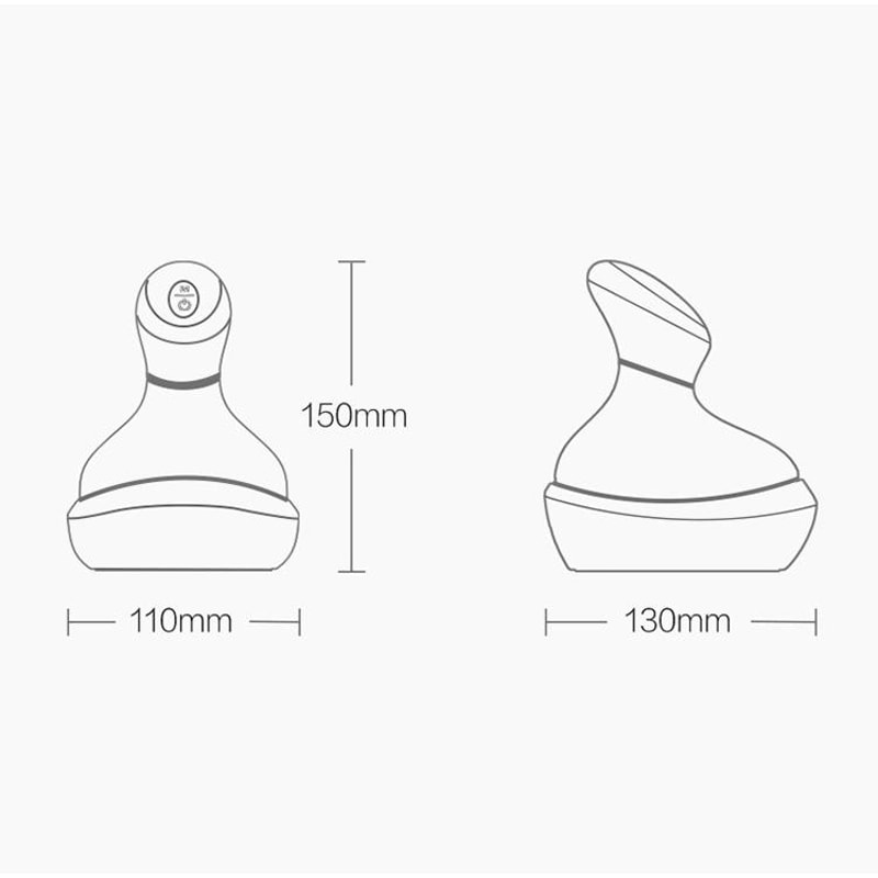 Electric Head Massager With Washable Scalp Massager Contacts 3