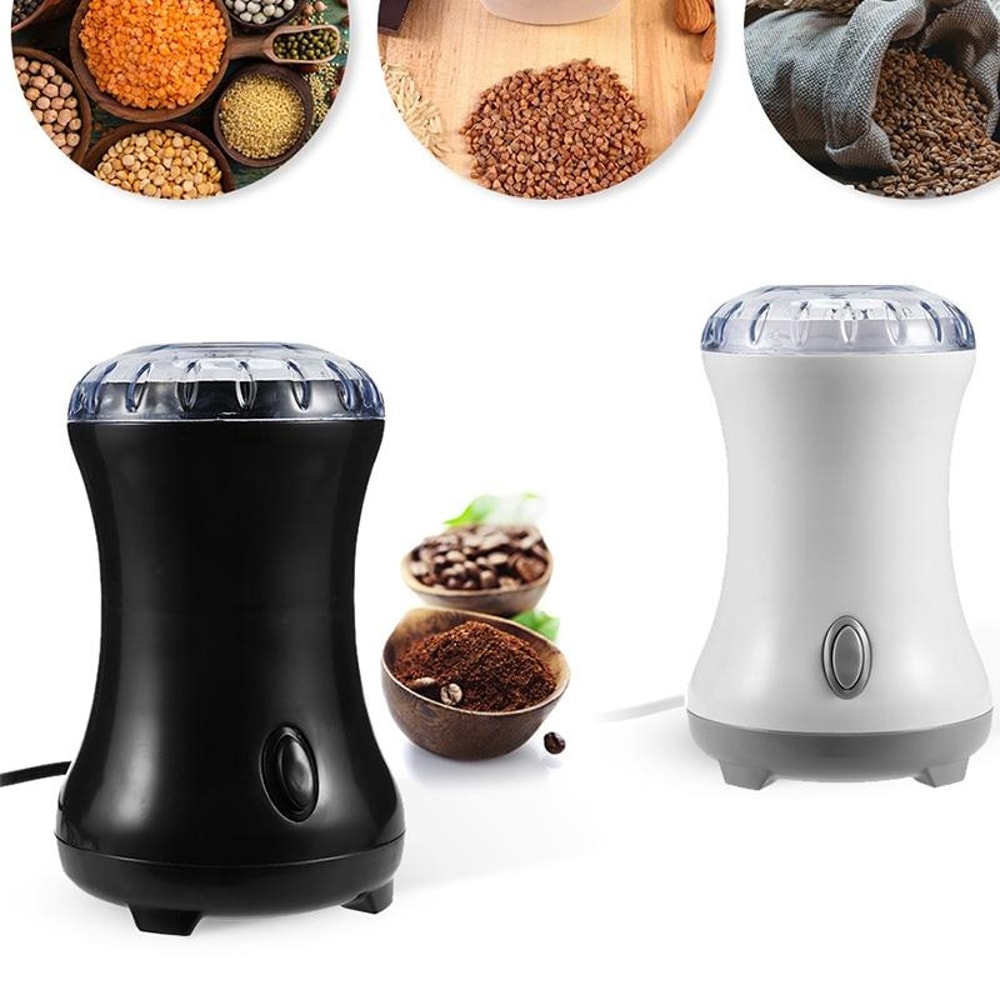 Compact Electric Coffee Grinder 180W Fast Coffee Bean Grinder for Home Kitchen (Black)