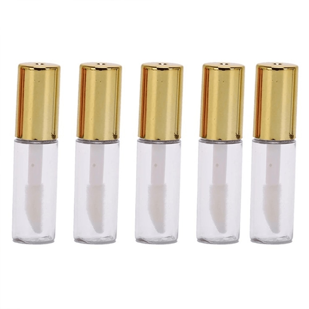 Mini Lip Gloss Bottles Refillable Lip Gloss Tubes Set For DIY Samples Travel 6