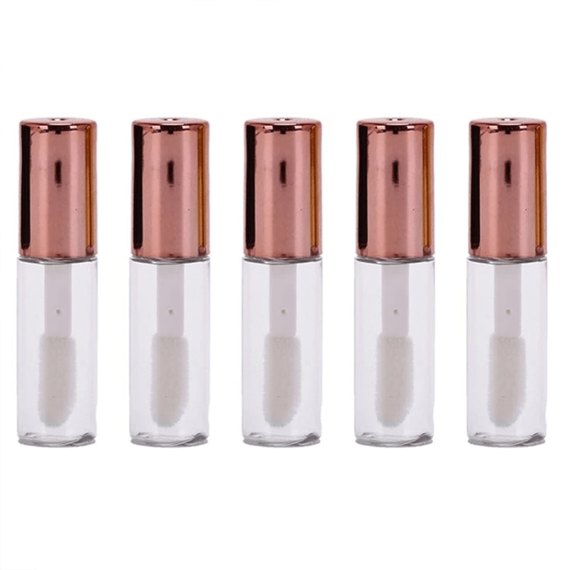 Mini Lip Gloss Bottles Refillable Lip Gloss Tubes Set For DIY Samples Travel 9
