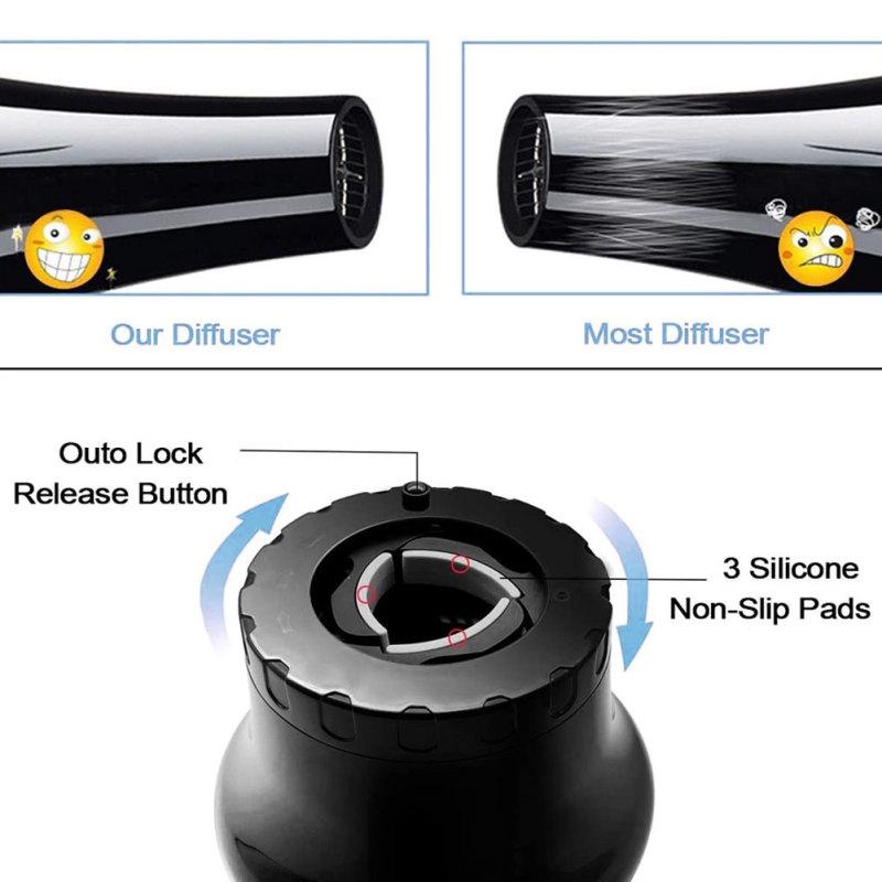 Universal Hair Diffuser For Blow Dryer Rotatable Curl Enhancer Large Hood Attachment 3