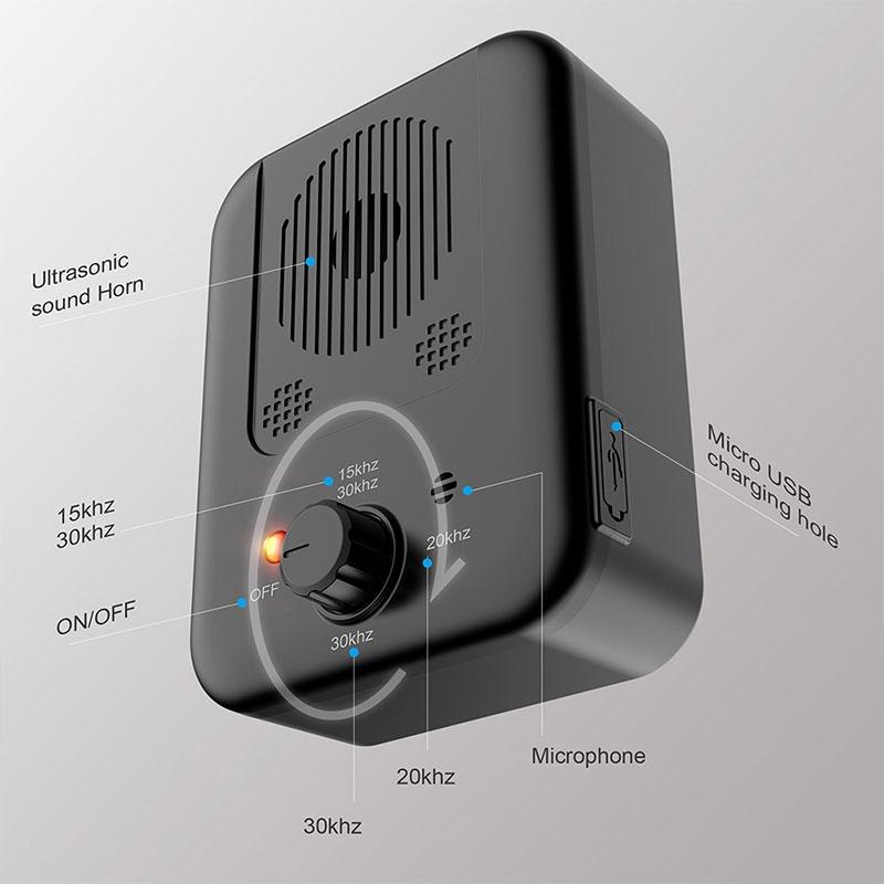 Ultrasonic Bark Control Device Outdoor Dog Bark Deterrent With 15m Range 4