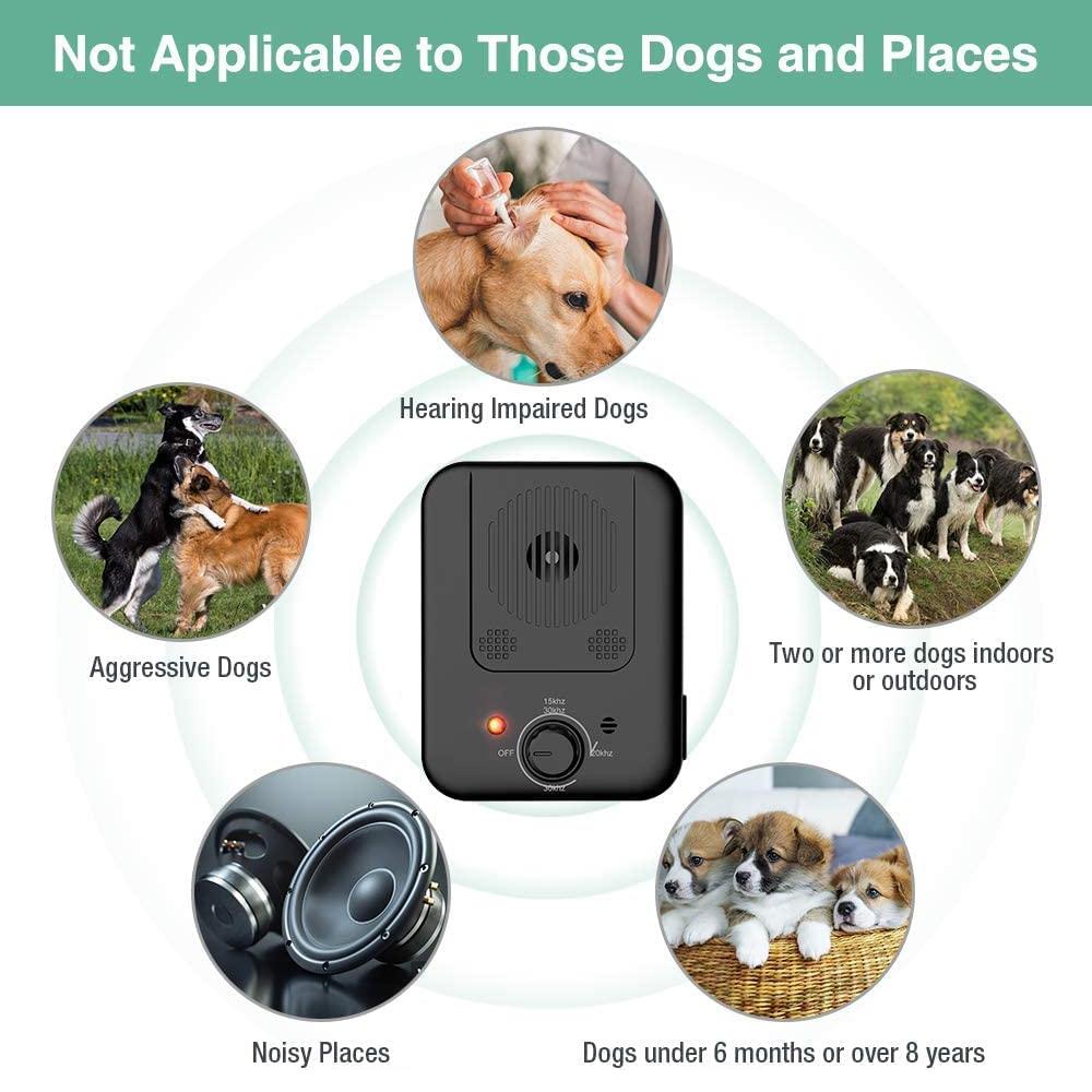 Ultrasonic Bark Control Device Outdoor Dog Bark Deterrent With 15m Range 8