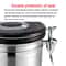 Stainless Steel Airtight Coffee Canister With CO2 Vent Valve Date Wheel Coffee Bean Storage Contai 5
