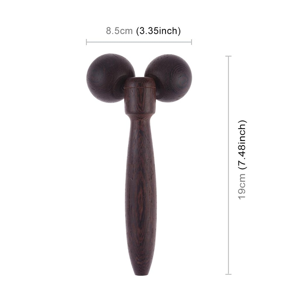 Wenge Wood Manual Body Roller Massager For Trigger Point Relief 1