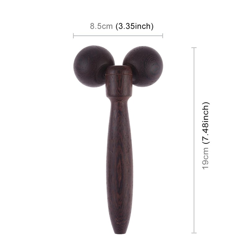 Wenge Wood Manual Body Roller Massager For Trigger Point Relief 1