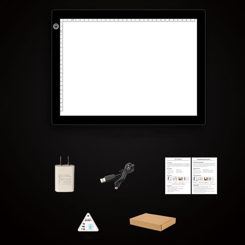 A4 LED Light Pad for Tracing Drawing Stepless Dimmable USB Copy Board