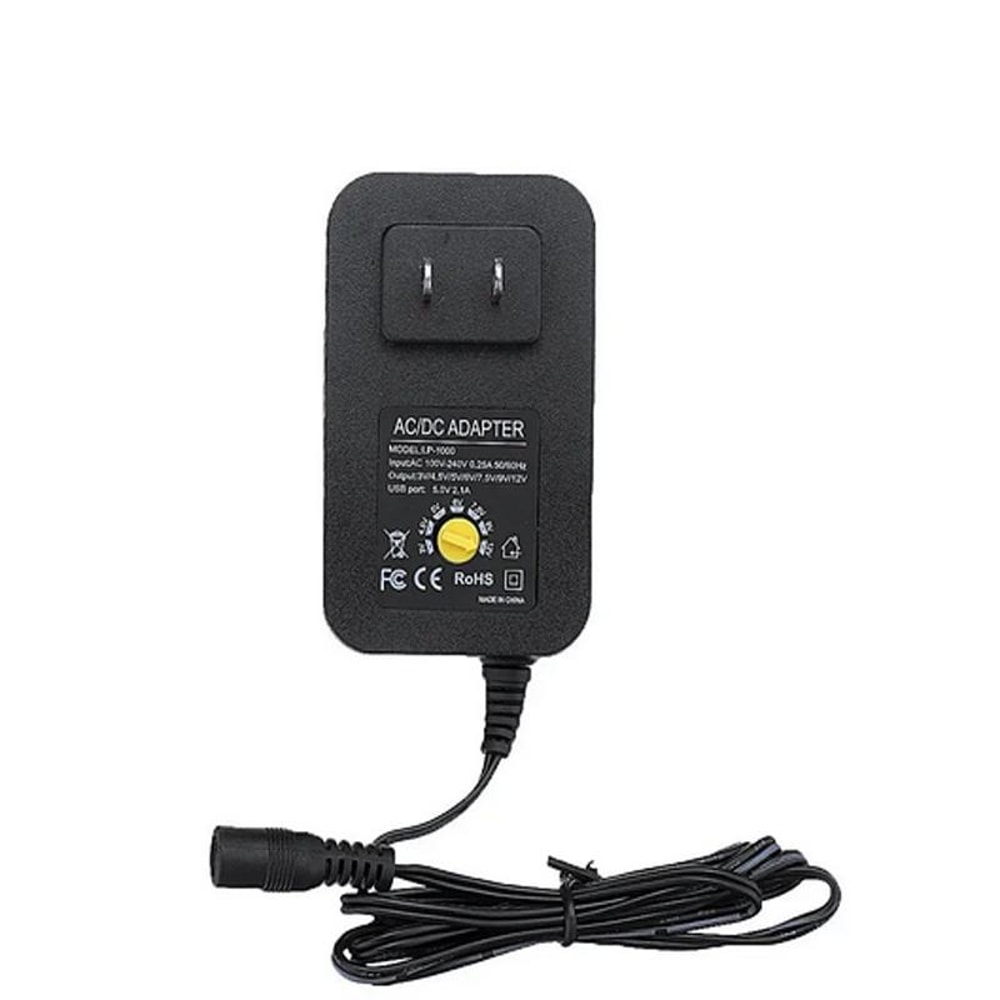Universal Adjustable Power Adapter 3V12V Multi Voltage Power Supply With Interchangeable Tips 4