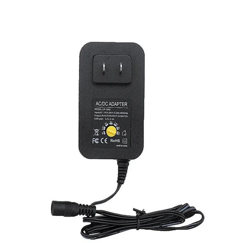 Universal Adjustable Power Adapter 3V12V Multi Voltage Power Supply With Interchangeable Tips 4