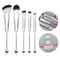 5 In 1 DIY Makeup Brush Set With Customizable Beaded Metal Handles Soft Bristle Beauty Tools 0