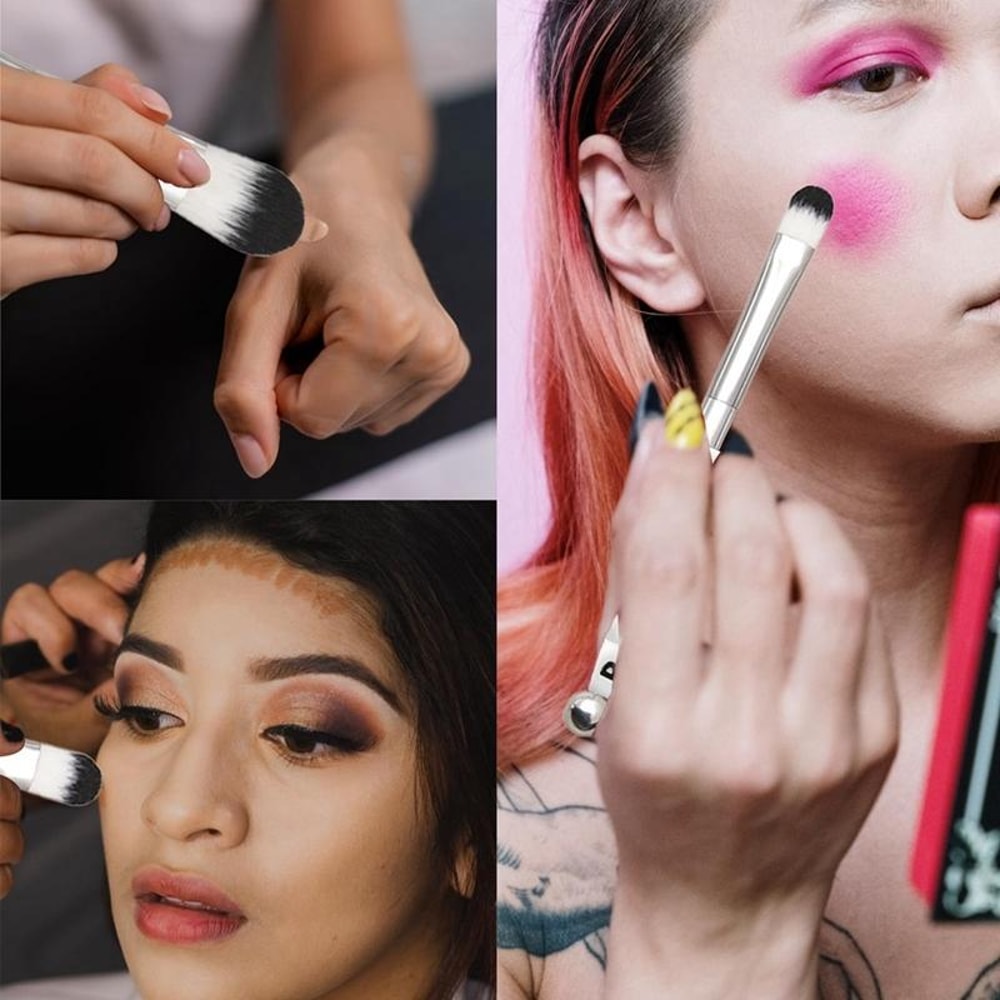 5 In 1 DIY Makeup Brush Set With Customizable Beaded Metal Handles Soft Bristle Beauty Tools 6