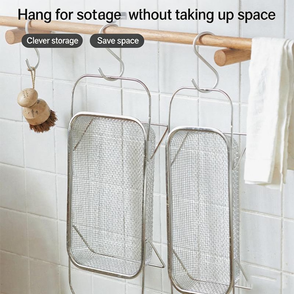 Expandable Over The Sink Stainless Steel Colander Strainer Fine Mesh Adjustable Arms Extra Large