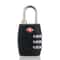 TSA Approved Luggage Lock Durable Travel Zipper Lock With Resettable Code 0
