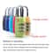 TSA Approved Luggage Lock Durable Travel Zipper Lock With Resettable Code 1