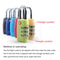TSA Approved Luggage Lock Durable Travel Zipper Lock With Resettable Code 1