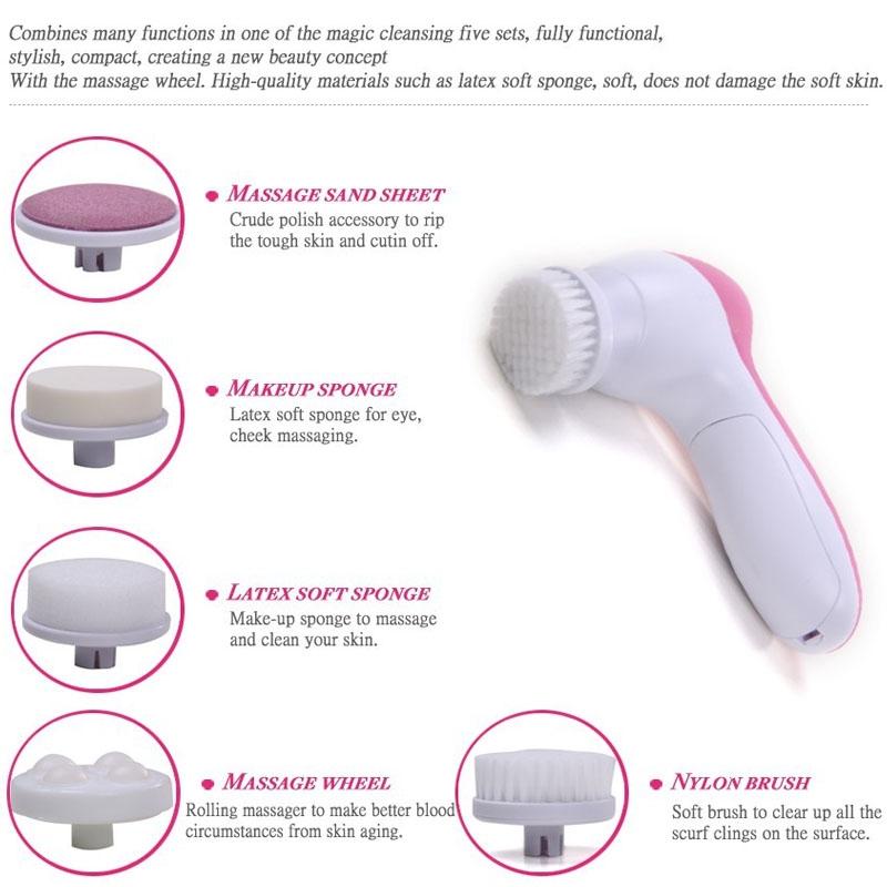 Facial Cleansing Brush Electric Face Scrubber And Massager 8