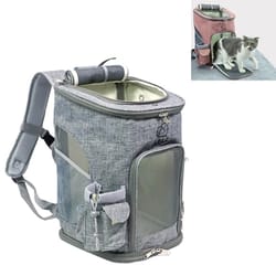 portable breathable pet carrier backpack for cats & dogs foldable travel bag