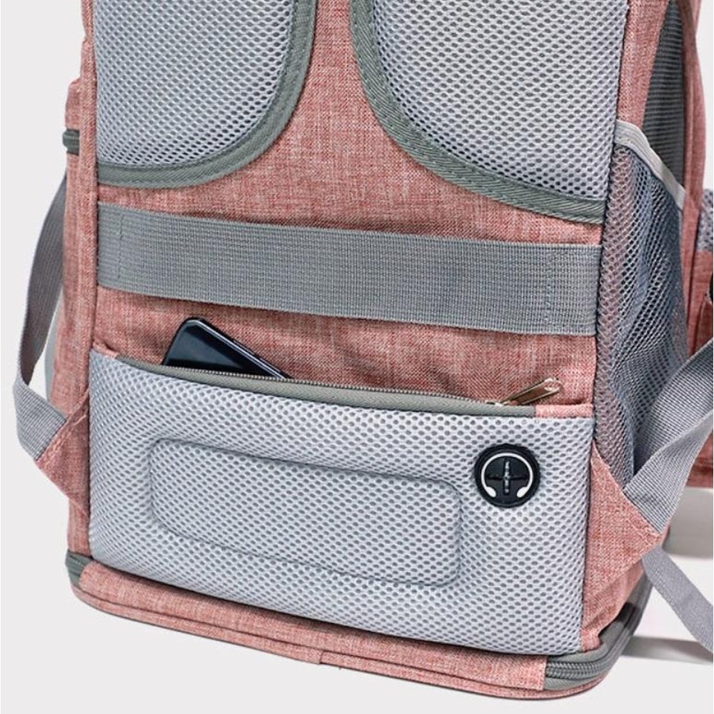 Portable Breathable Pet Carrier Backpack For Cats Dogs Foldable Travel Bag 9