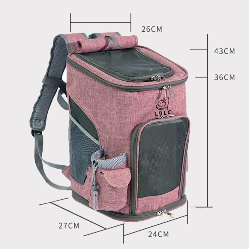 Portable Breathable Pet Carrier Backpack For Cats Dogs Foldable Travel Bag 2