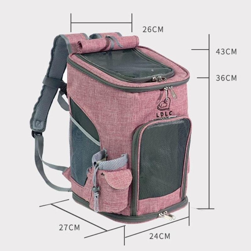 Portable Breathable Pet Carrier Backpack For Cats Dogs Foldable Travel Bag 2