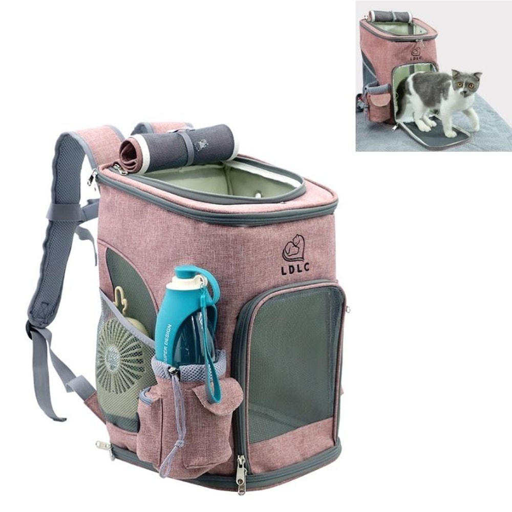 Portable Breathable Pet Carrier Backpack For Cats Dogs Foldable Travel Bag 11