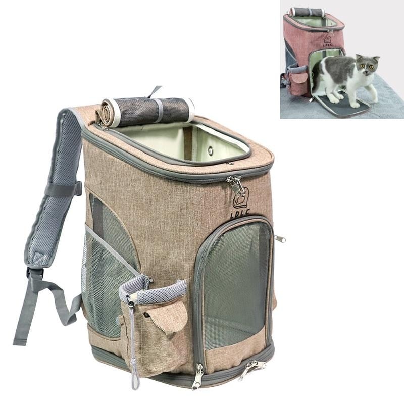Portable Breathable Pet Carrier Backpack For Cats Dogs Foldable Travel Bag 12