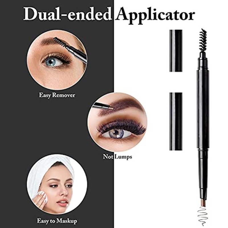 8 In 1 Eyebrow Grooming Kit With Scissors Tweezers Razor Portable Makeup Tool Set 3