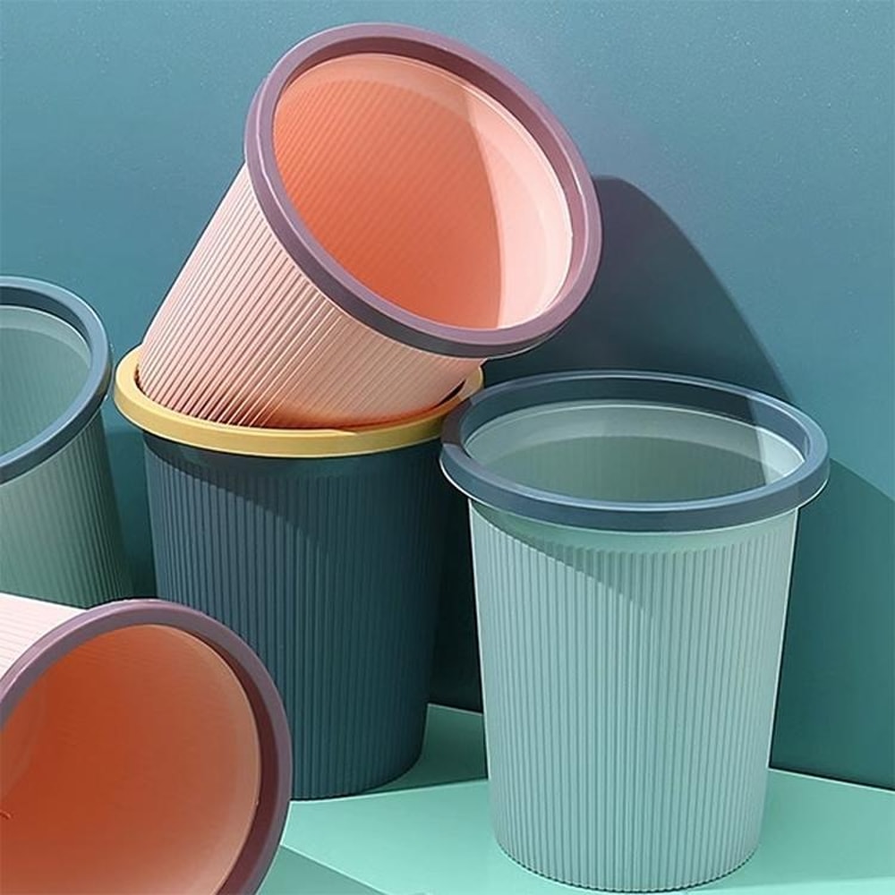 Creative Classification Waste Basket Modern Minimalist Recycling Trash Bin for Home & Office Organization