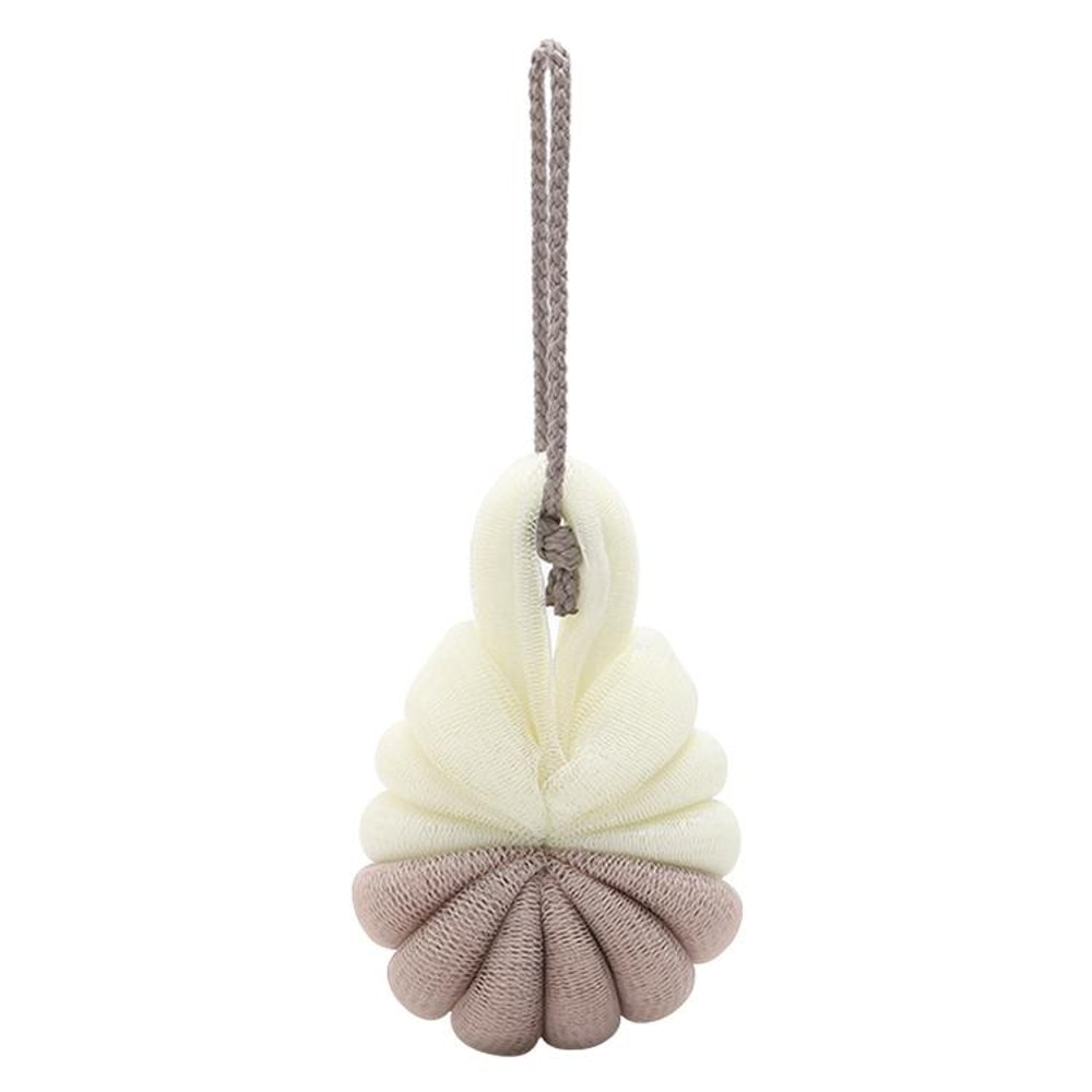 Portable Hanging Shower Sponge With Strap Soft Bath Exfoliating Brush Body Scrubber 6