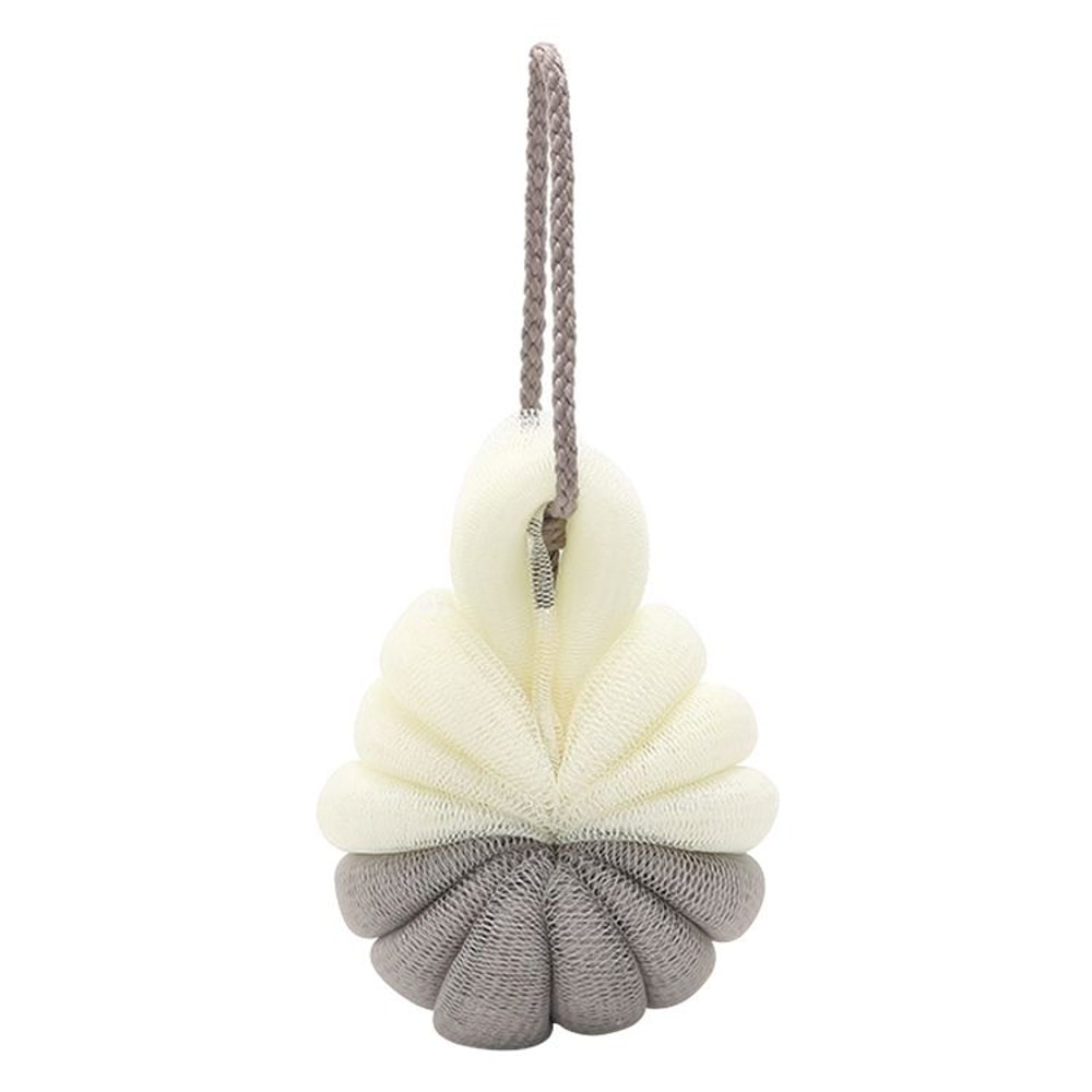 Portable Hanging Shower Sponge With Strap Soft Bath Exfoliating Brush Body Scrubber 9
