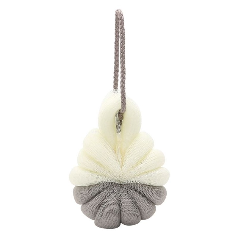 Portable Hanging Shower Sponge With Strap Soft Bath Exfoliating Brush Body Scrubber 9