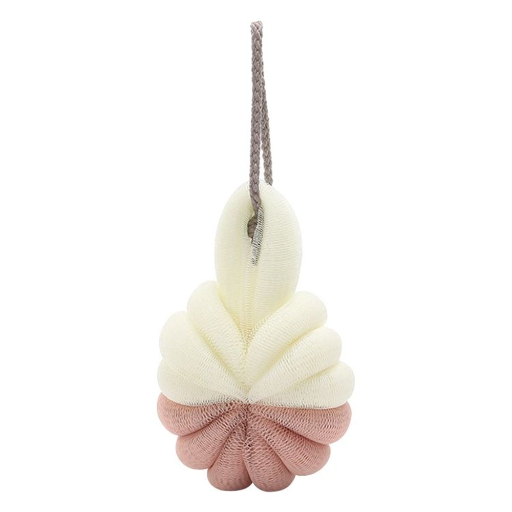 Portable Hanging Shower Sponge With Strap Soft Bath Exfoliating Brush Body Scrubber 7