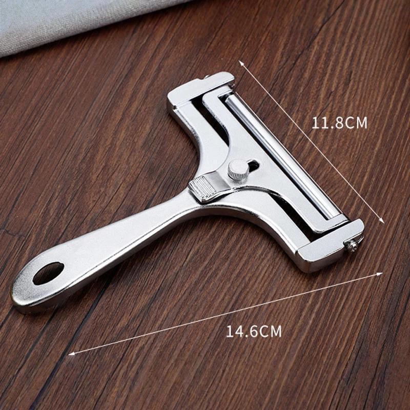 Adjustable Stainless Steel Butter and Cheese Slicer, Thickness Control Cheese Cutter Tool