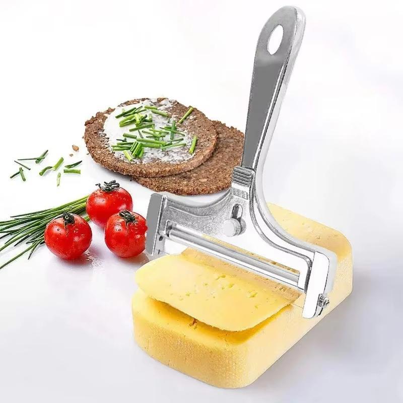 Adjustable Stainless Steel Butter and Cheese Slicer, Thickness Control Cheese Cutter Tool