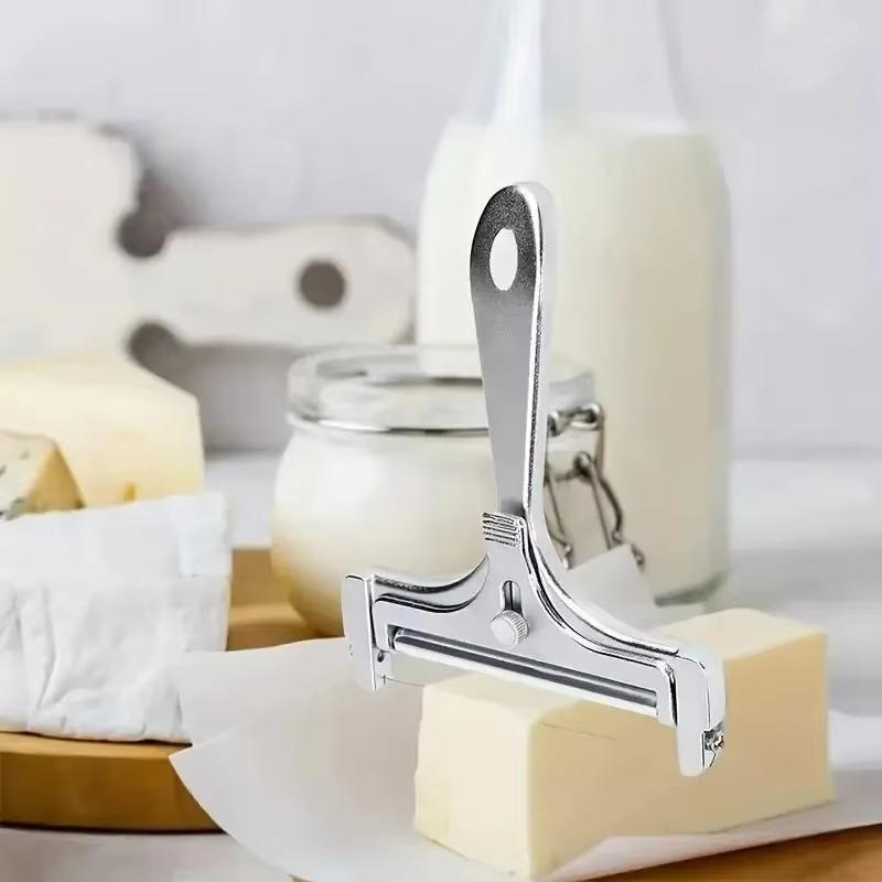 Adjustable Stainless Steel Butter and Cheese Slicer, Thickness Control Cheese Cutter Tool